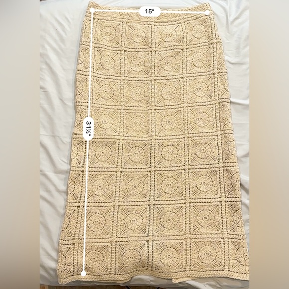 Primark Beige Crochet Skirt - Picture 5 of 8